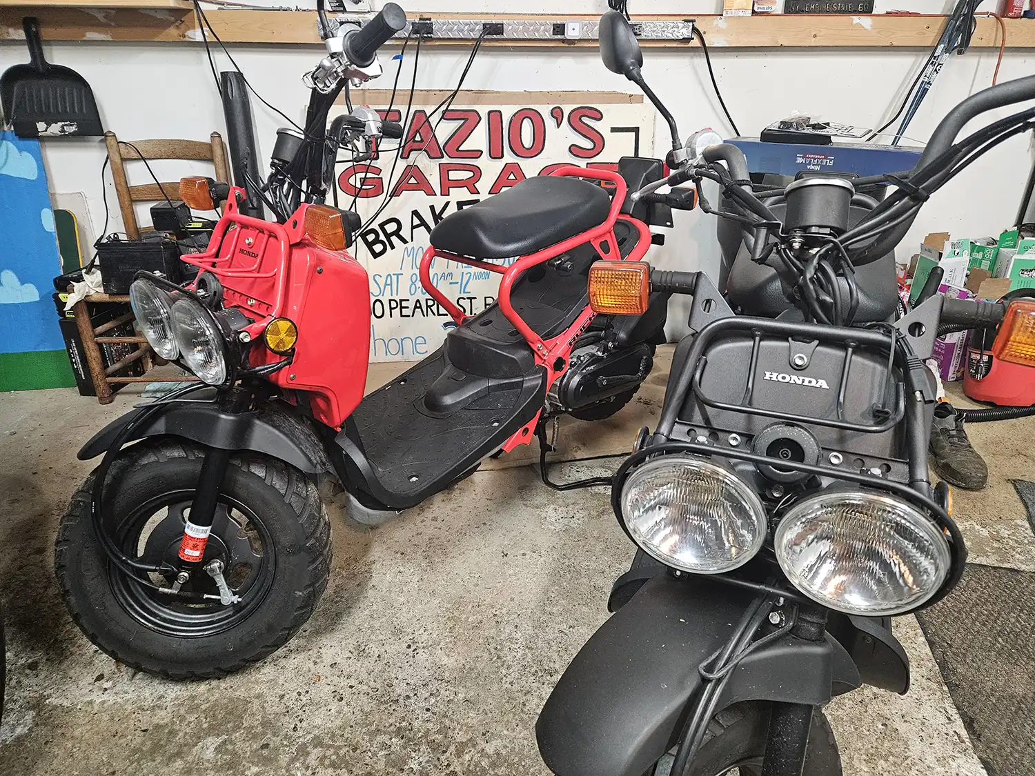 Ridiculous Item - 2 2009 Honda Ruckus Scooters